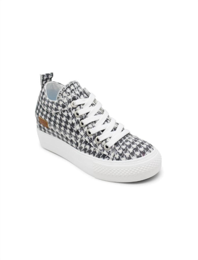 商品Blowfish|Miami Wedge Sneaker in Black/White,价格¥287,第1张图片