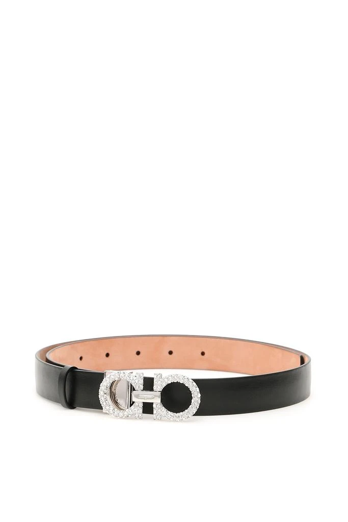 商品Salvatore Ferragamo|Salvatore Ferragamo Crystal Gancini Belt,价格¥2921,第1张图片