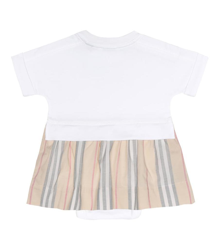 商品Burberry|Baby cotton dress and bloomers set,价格¥1155,第6张图片详细描述