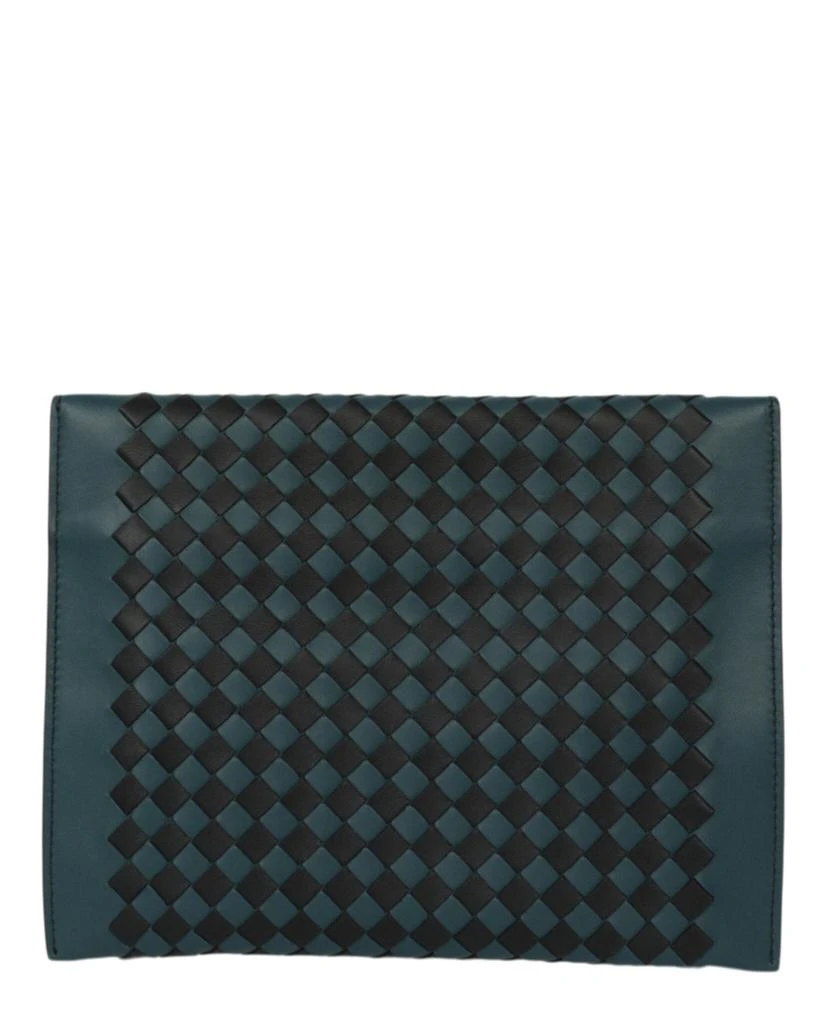 商品Bottega Veneta|Intrecciato Leather Flat Pouch Clutch,价格¥2248,第4张图片详细描述