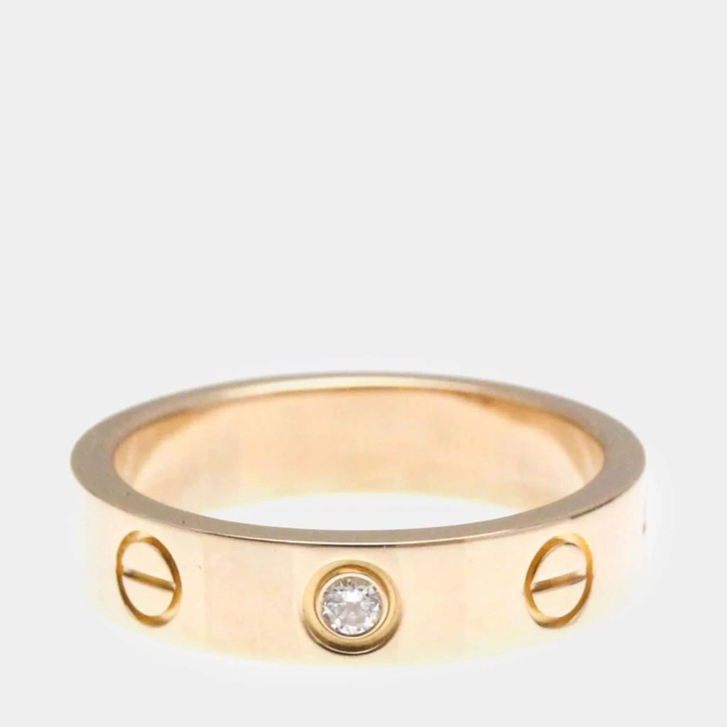 商品[二手商品] Cartier|Cartier 18K Love Rose Gold, Diamond Ring EU 46,价格¥10618,第1张图片