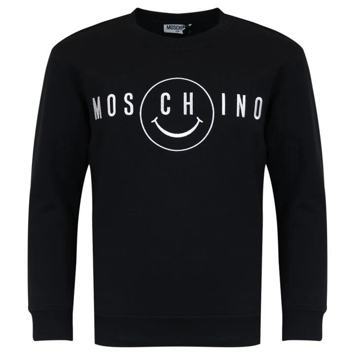 商品Moschino|Black Smiley Sweatshirt,价格¥388,第1张图片