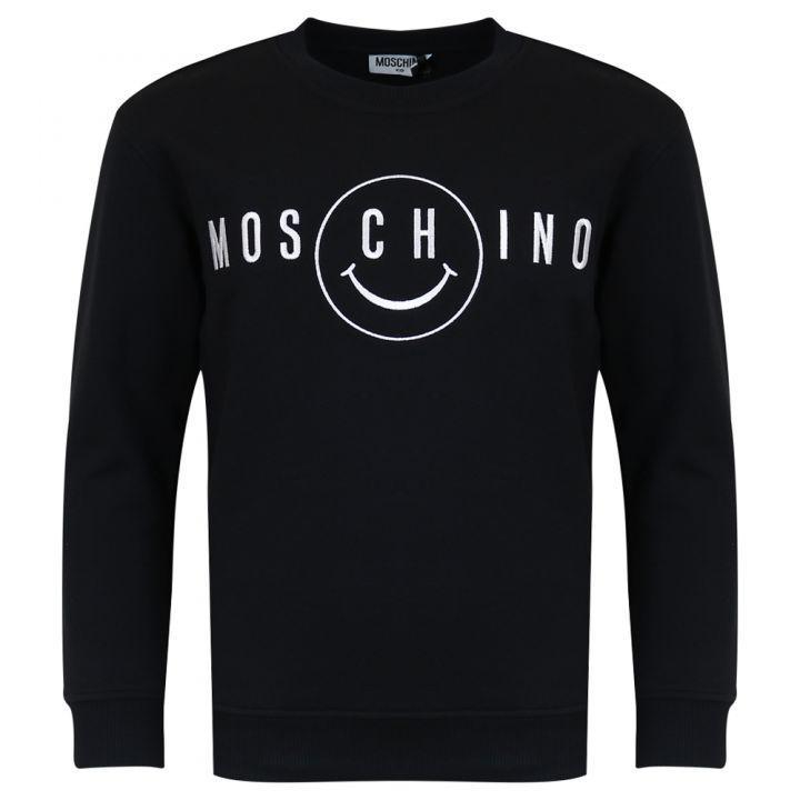商品Moschino|Black Smiley Sweatshirt,价格¥373,第1张图片