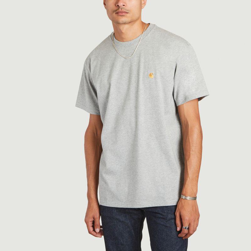 商品Carhartt|T-Shirt S/S Chase Grey Heather Gold Carhartt WIP,价格¥252,第1张图片