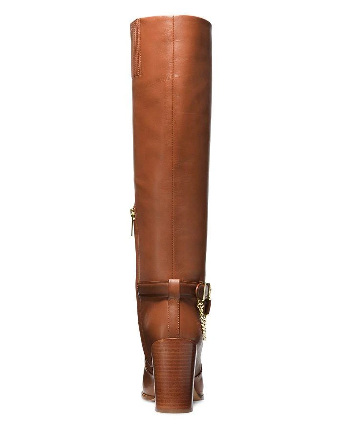 商品Michael Kors|Women's Hamilton Block Heel To the Knee Boots,价格¥1434,第4张图片详细描述