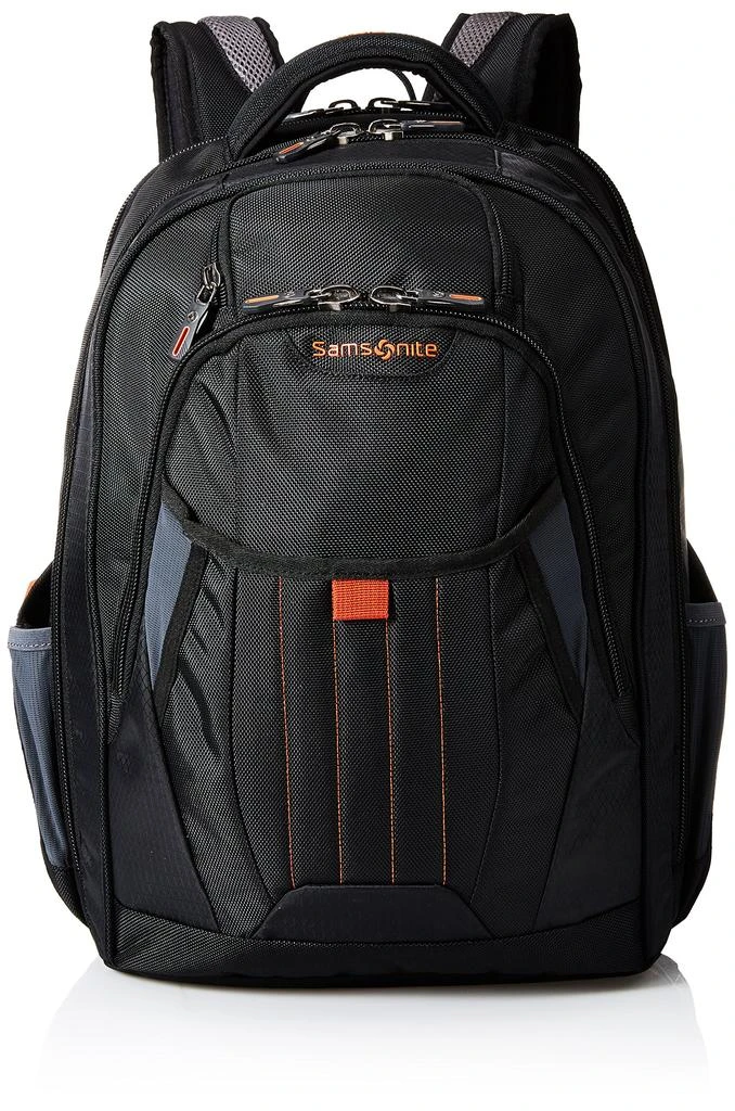 商品Samsonite|Samsonite Tectonic 2 Large Backpack, Black/Orange, 18 x 13.3 x 8.6,价格¥685,第1张图片