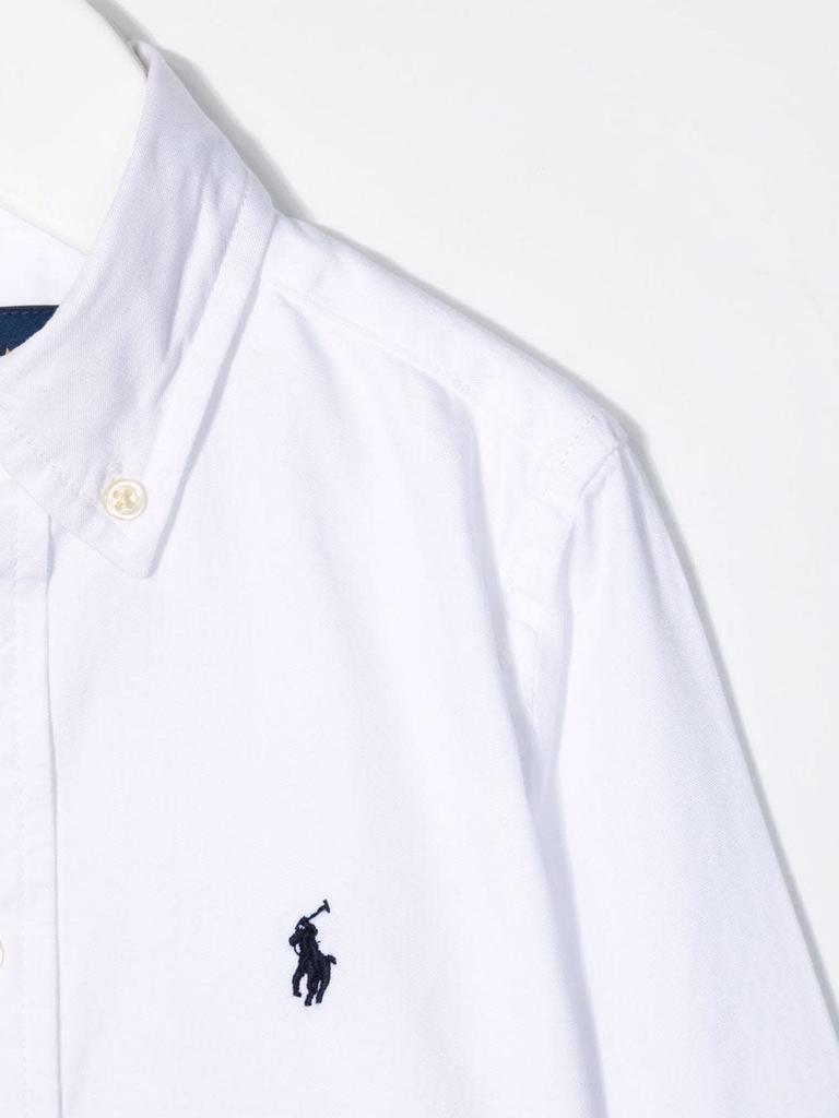 Ralph Lauren Child Oxford Shirt In White Slim-fit Cotton商品第3张图片规格展示