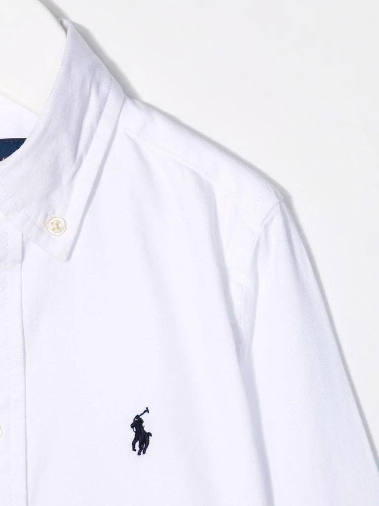 商品Ralph Lauren|Ralph Lauren Child Oxford Shirt In White Slim-fit Cotton,价格¥829,第3张图片详细描述