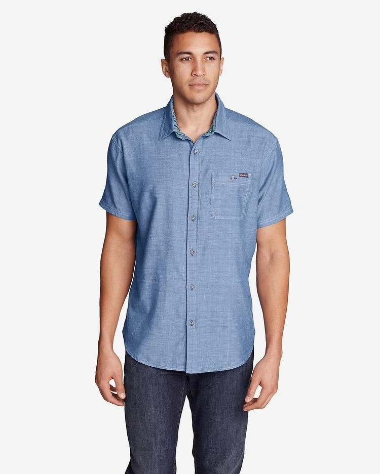 商品Eddie Bauer|Men's Treeline Double-Weave 衬衫,价格¥223,第3张图片详细描述