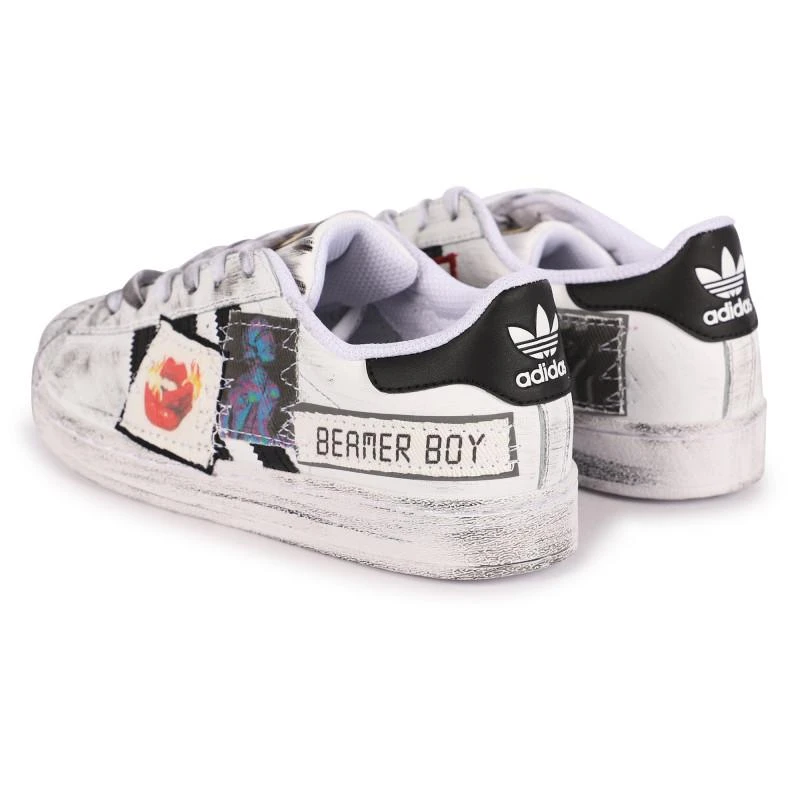 商品Seddys|Adidas superstar eyes logo sneakers in white,价格¥2328,第2张图片详细描述