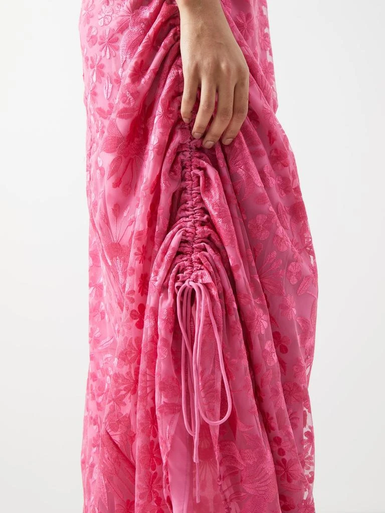商品Staud|Destiny floral-embroidered tulle gown,价格¥2417,第3张图片详细描述