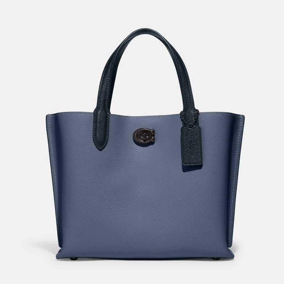 商品Coach|Coach Women's Colorblock With Coated Canvas Signature Interior Willow Tote Bag 24 - Washed Chambray Multi,价格¥1904,第1张图片