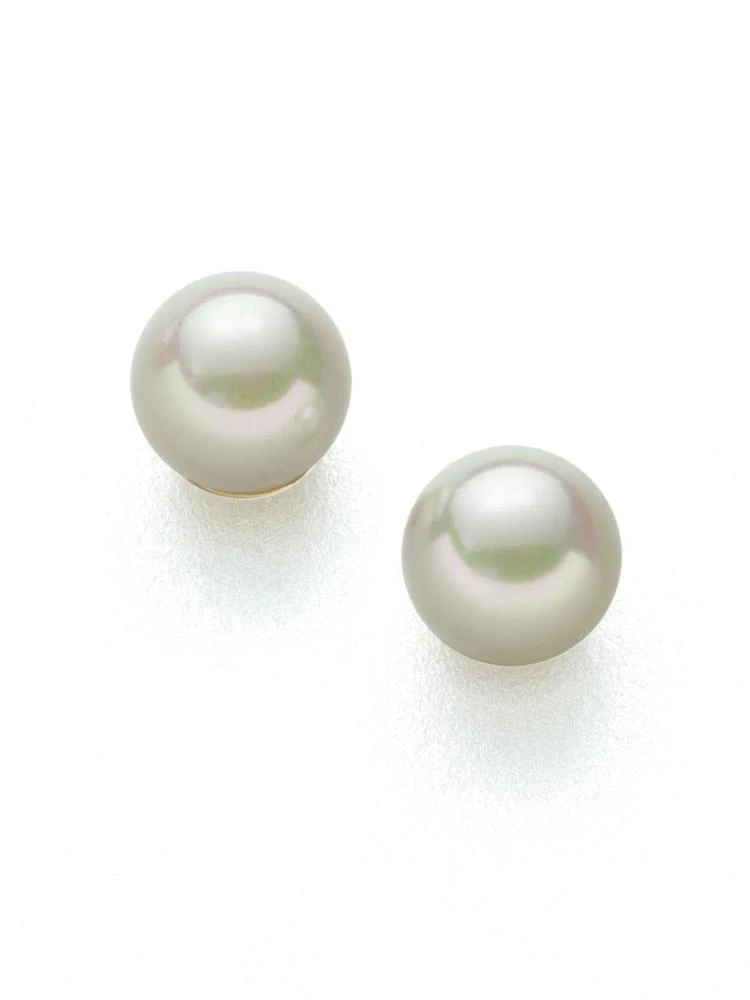 商品Majorica|Classic 8MM White Pearl Stud Earrings,价格¥451,第1张图片