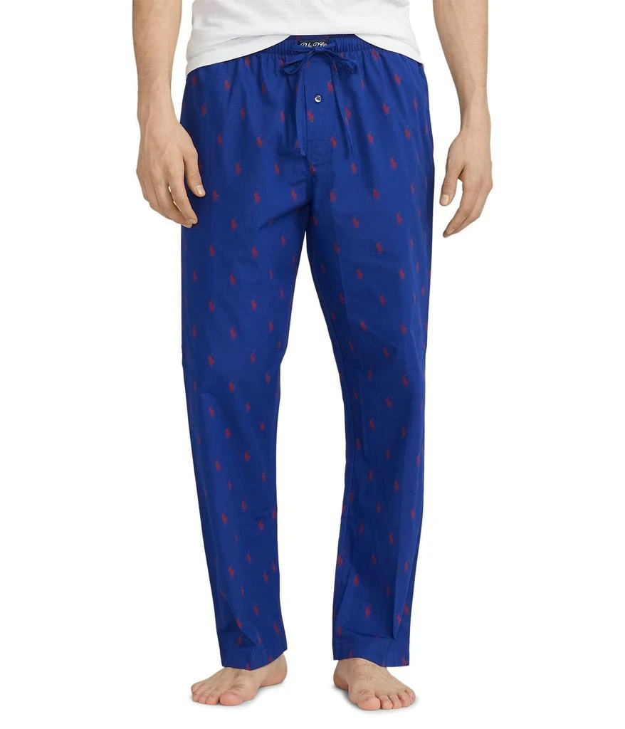 商品Ralph Lauren|All Over Pony Player Woven Sleepwear Pants,价格¥314,第1张图片