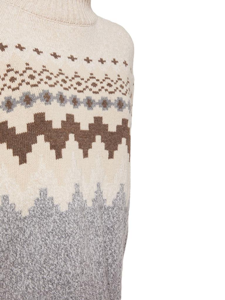Maser Wool Jacquard Turtleneck Sweater商品第3张图片规格展示