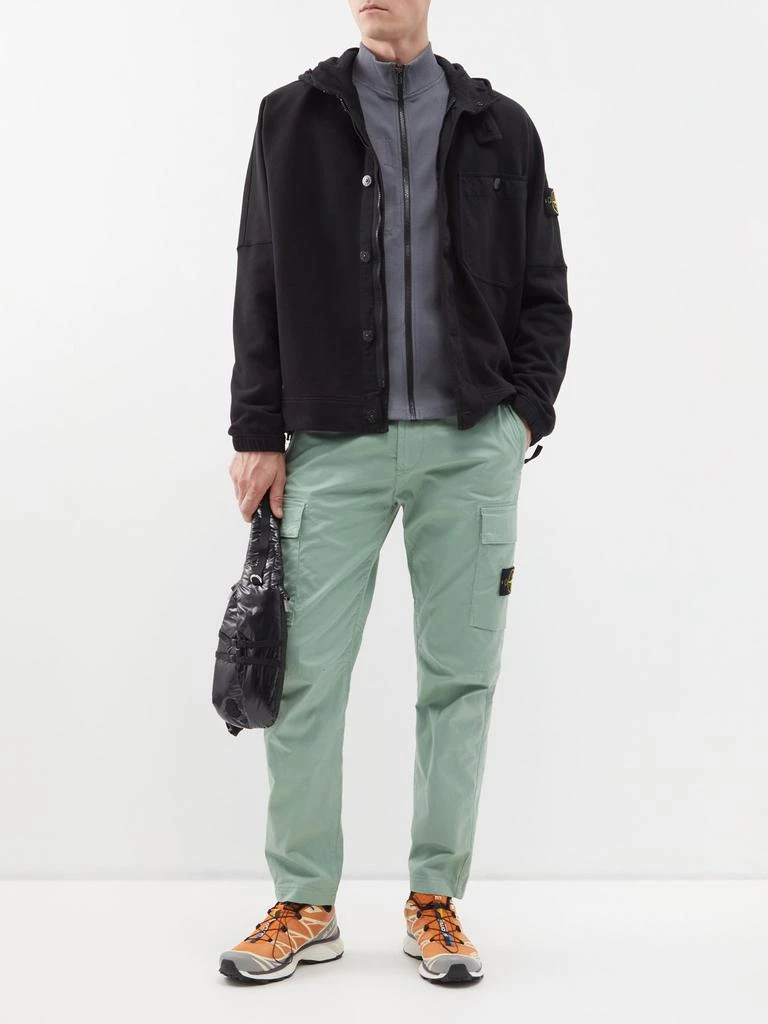 商品Stone Island|Cotton-blend twill cargo trousers,价格¥2792,第2张图片详细描述