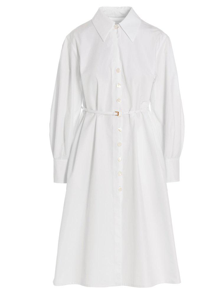 Jil Sander Buttoned Long-Sleeved Shirt Dress商品第1张图片规格展示