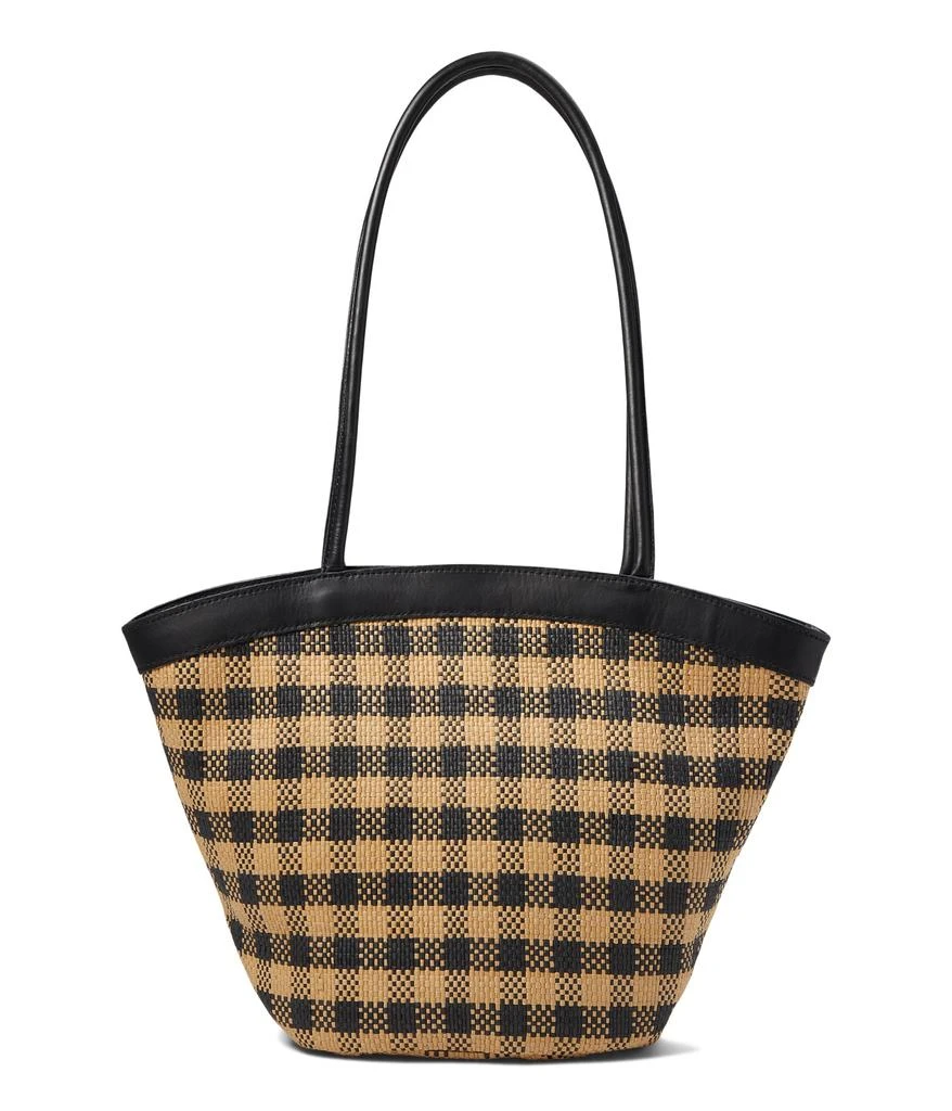 商品Madewell|Market Bucket Bag - Nelson/Woven Paper Straw (Gingham),价格¥649,第1张图片