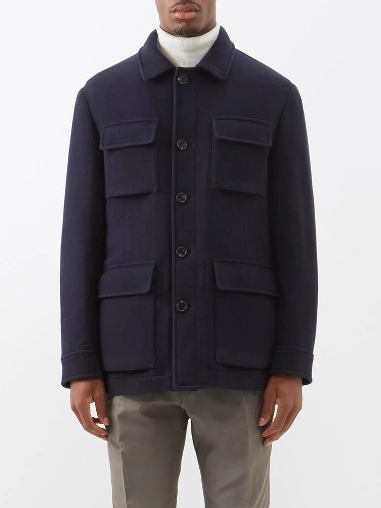 商品Brunello Cucinelli|Flap-pocket wool-twill jacket,价格¥24508,第1张图片