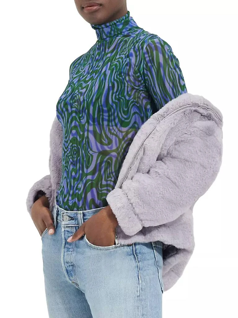 商品UGG|Mandy Faux Fur Zip-Front Hoodie,价格¥1495,第5张图片详细描述