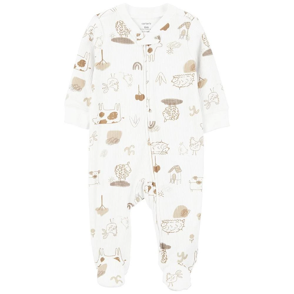 商品Carter's|Baby Boys or Baby Girls Animals Zip Up Cotton Sleep and Play,价格¥137,第1张图片