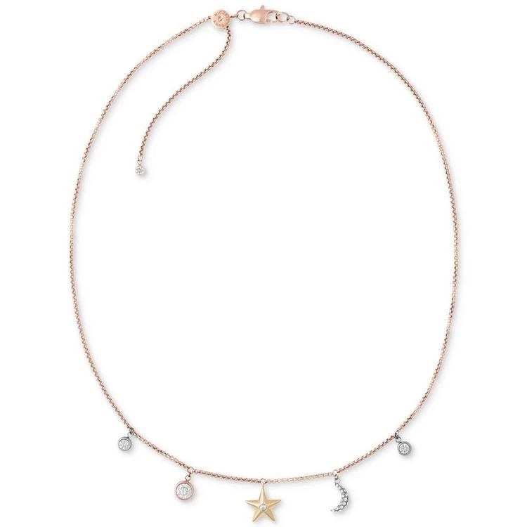 商品Michael Kors|Tri-Tone Stainless Steel Crystal Celestial Charms Choker Necklace,价格¥325,第1张图片