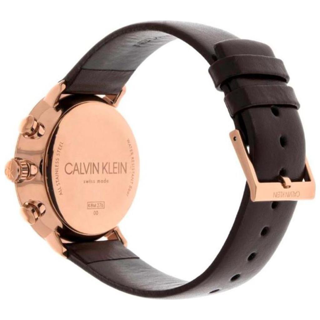 商品Calvin Klein|Calvin Klein Men's K8M276G6 High Noon 40mm Silver Dial Leather Watch,价格¥700,第4张图片详细描述