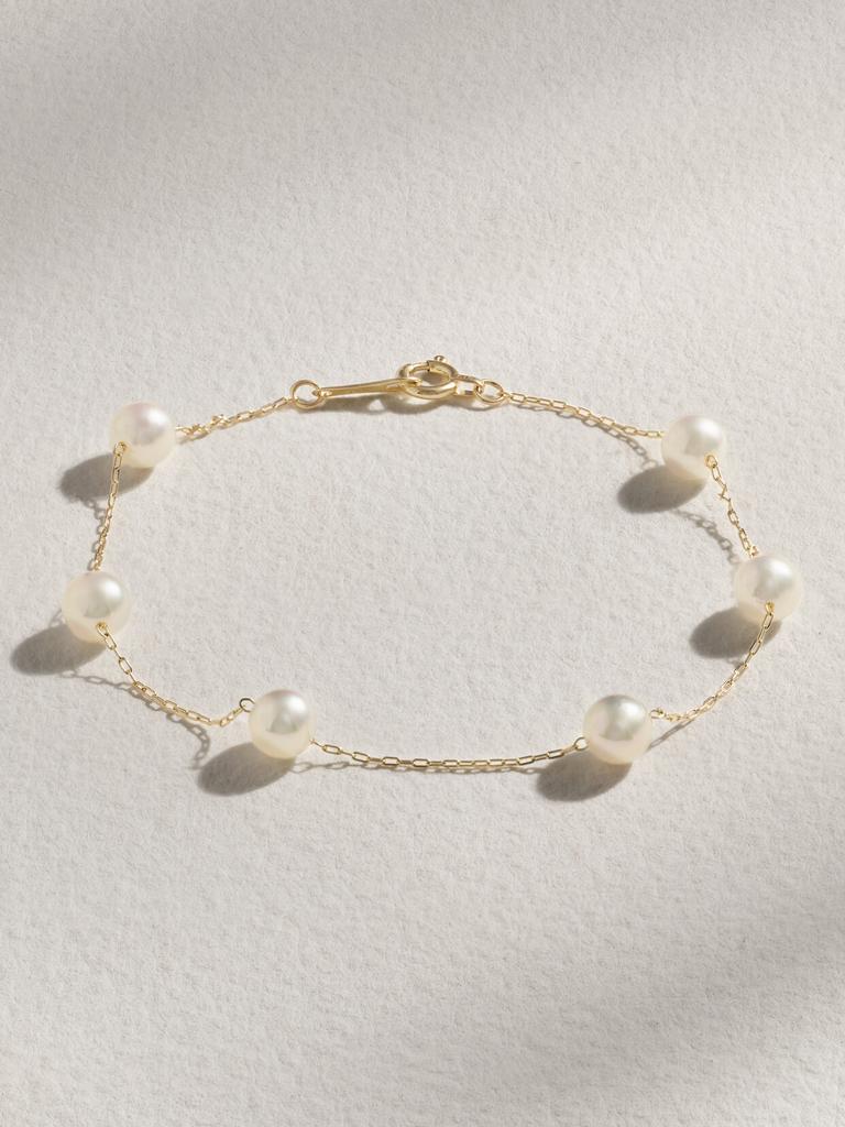 Mizuki 14k 黄金珍珠手链- JEWELRY - Free Shipping - BeyondStyle