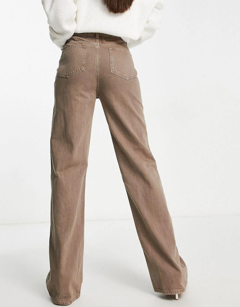商品ASOS|ASOS DESIGN Tall dad jeans in washed brown,价格¥313,第2张图片详细描述
