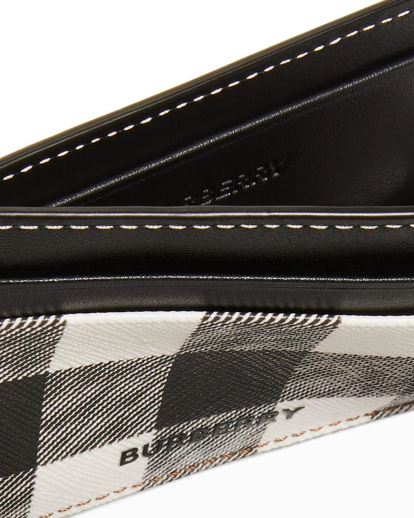 商品Burberry|Men's Check & Leather Card Case,价格¥1940,第3张图片详细描述