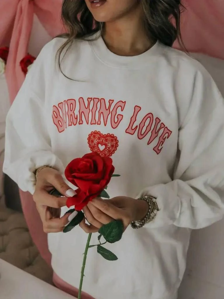 商品Friday + Saturday|Burning Love Sweatshirt,价格¥401,第1张图片