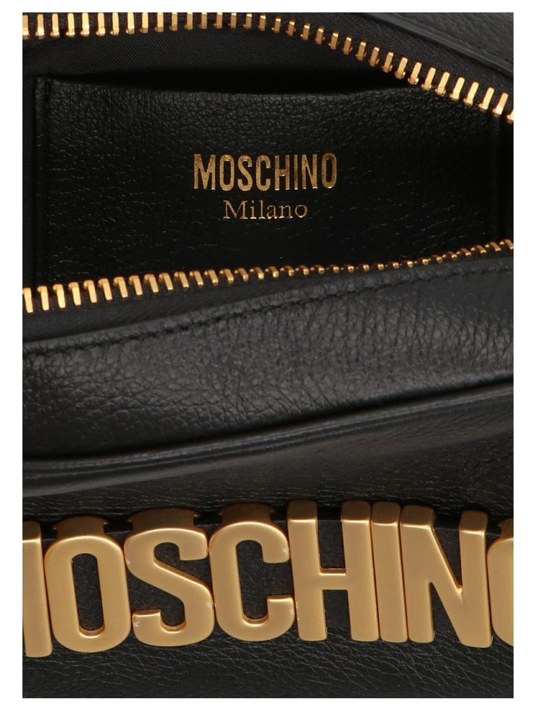 商品Moschino|Moschino Logo Leather Crossbody Strap.,价格¥5103,第6张图片详细描述
