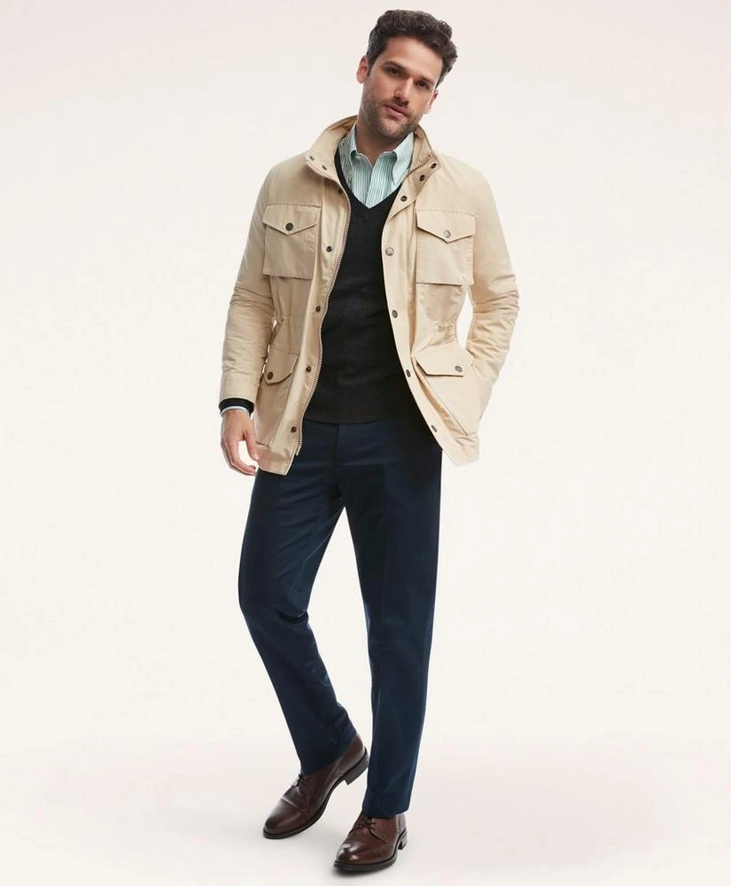 商品Brooks Brothers|Safari Jacket In Water-Repellent Ripstop,价格¥1273,第1张图片