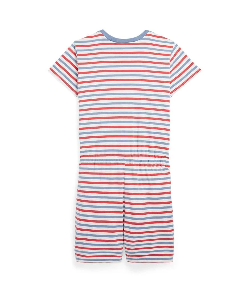 商品Ralph Lauren|Striped Cotton Jersey Romper (Big Kids),价格¥89,第2张图片详细描述