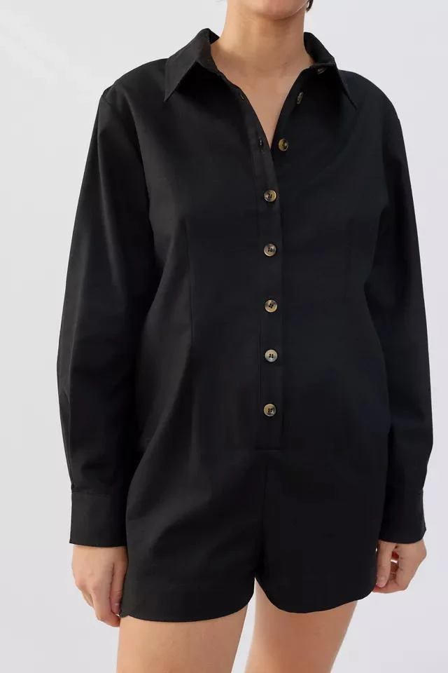 商品Urban Outfitters|UO Davey Long Sleeve Romper,价格¥264,第4张图片详细描述