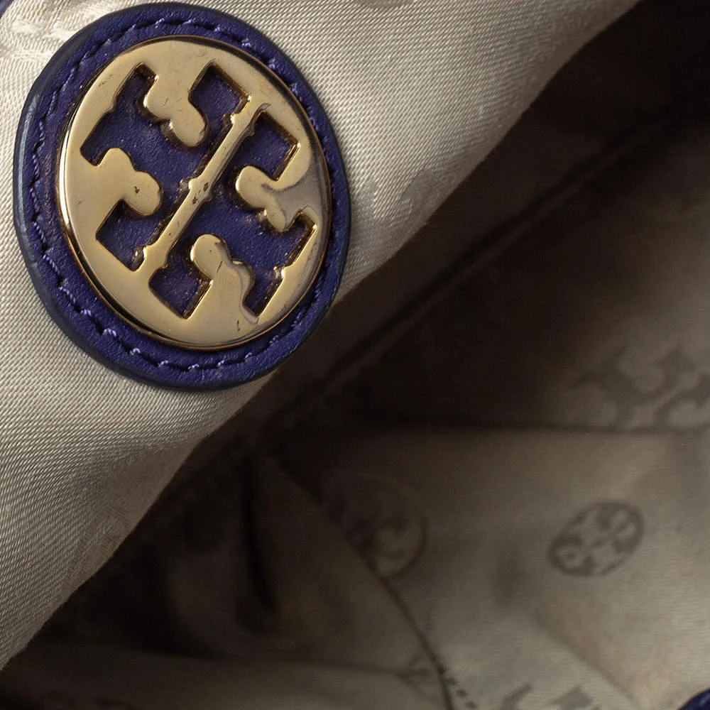 Tory Burch Purple Leather Hannah Tote 商品