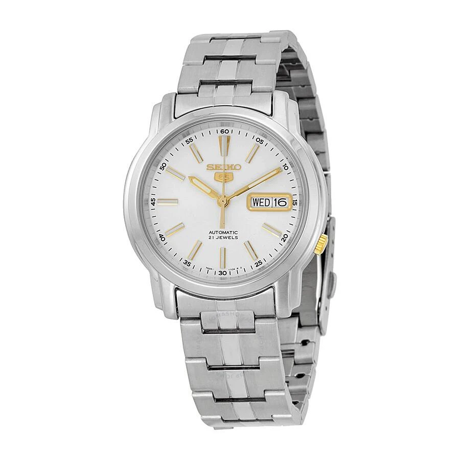 商品Seiko|5 Automatic Silver Dial Stainless Steel Men's Watch SNKL77,价格¥778,第1张图片