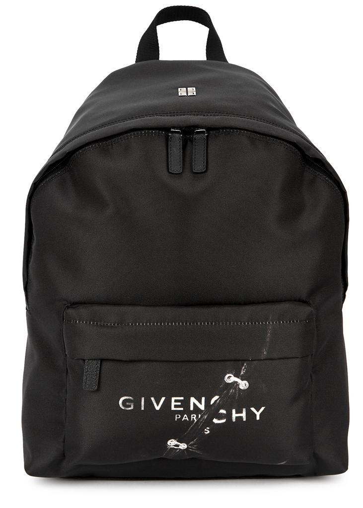 商品Givenchy|Black printed canvas backpack,价格¥7739,第1张图片