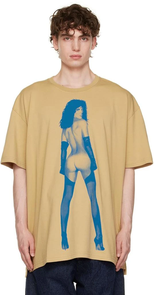 商品Vivienne Westwood|黄褐色 Oversized Pin-Up T 恤,价格¥1653,第1张图片