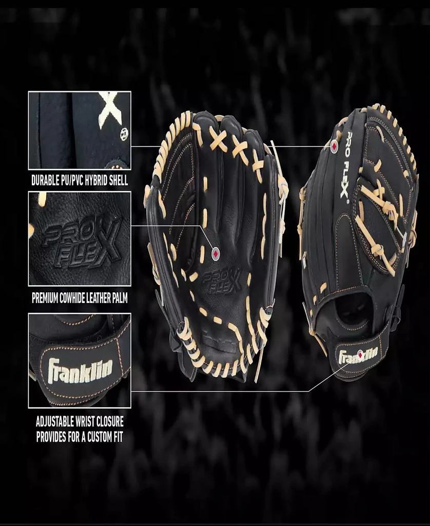 商品Franklin|12.0" Pro Flex Hybrid Series Baseball Glove Right Handed Thrower,价格¥524,第3张图片详细描述