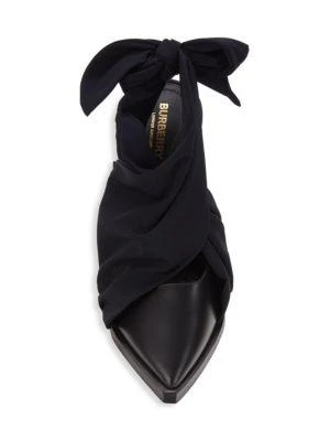 Back Tie Leather Slingback Pumps 商品