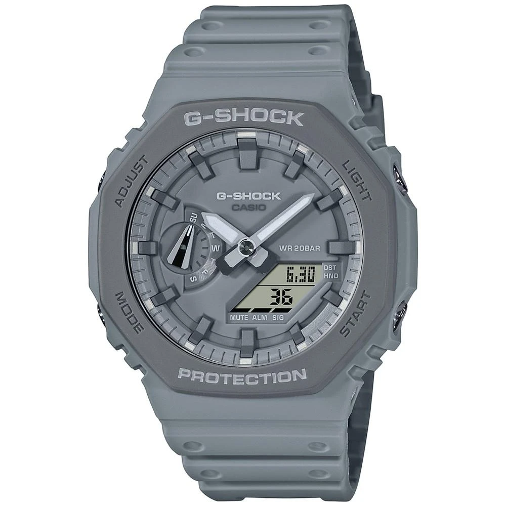 商品G-Shock|Men's Analog-Digital Gray Resin Strap Watch 45.4mm GA2110ET-8A,价格¥494,第1张图片