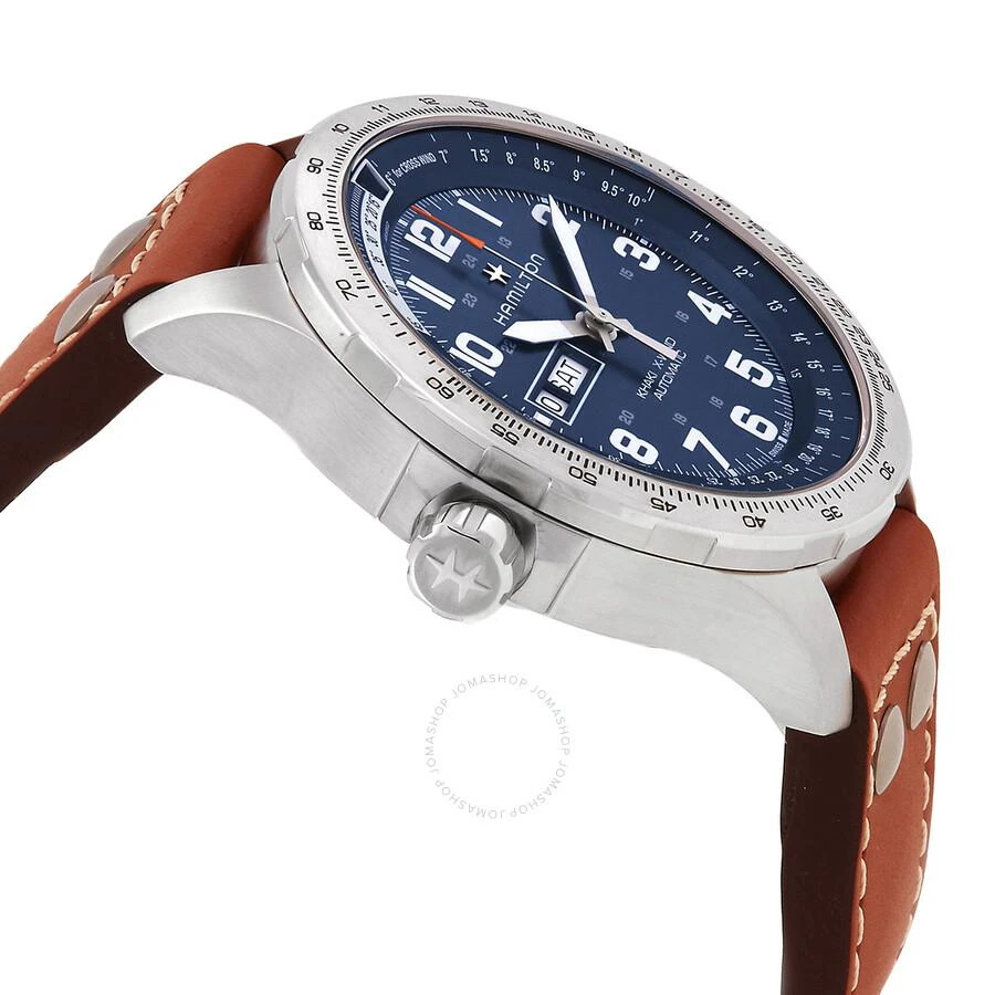 商品Hamilton|Khaki Aviation X-Wind Lefty Automatic Blue Dial Men's Watch H77765541,价格¥6615,第2张图片详细描述