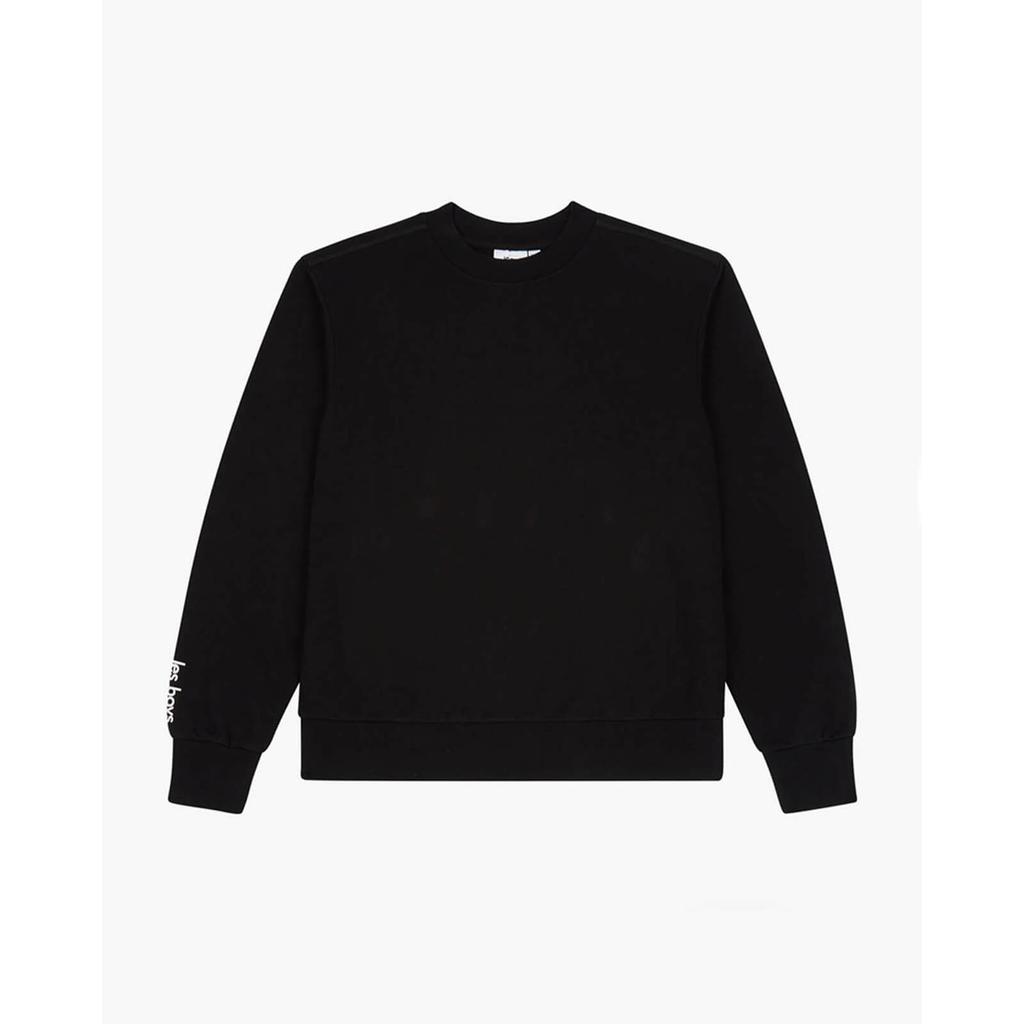 Les Girls Les Boys Women's Loopback Crew Neck Sweatshirt - Black商品第1张图片规格展示