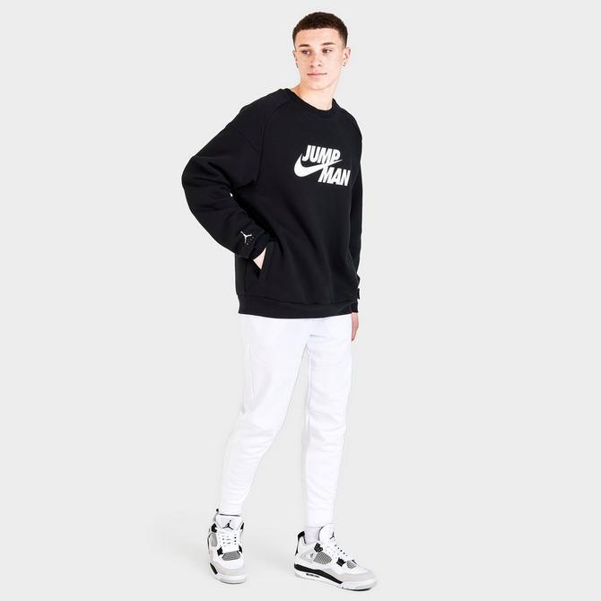 商品Jordan|Men's Jordan Jumpman Fleece Crewneck Sweatshirt,价格¥474,第4张图片详细描述
