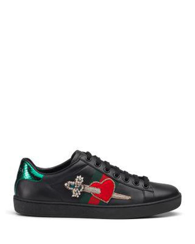 商品Gucci|Women's Ace Lace Up Sneakers,价格¥6209,第2张图片详细描述