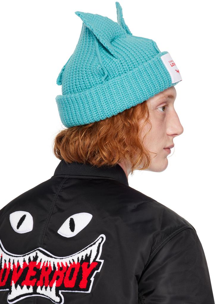 帽子 Loverboy CHUNKY EARS BEANIE SCARF Charles Jeffrey LOVERBOY Black Chunky Ears Beanie Charles