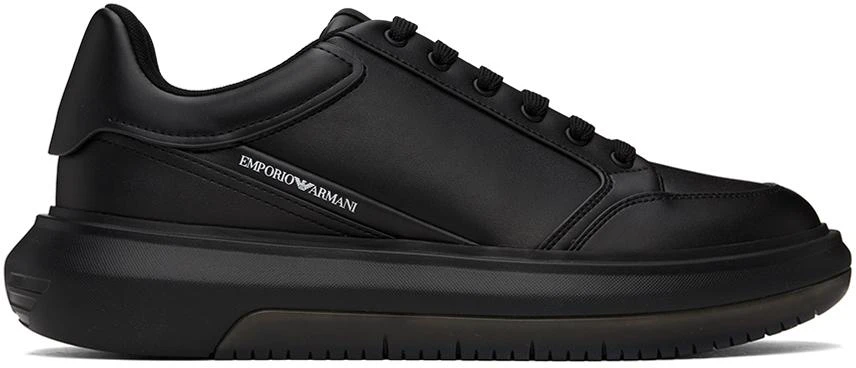 商品Emporio Armani|Black X4X633 Sneakers,价格¥1643,第1张图片