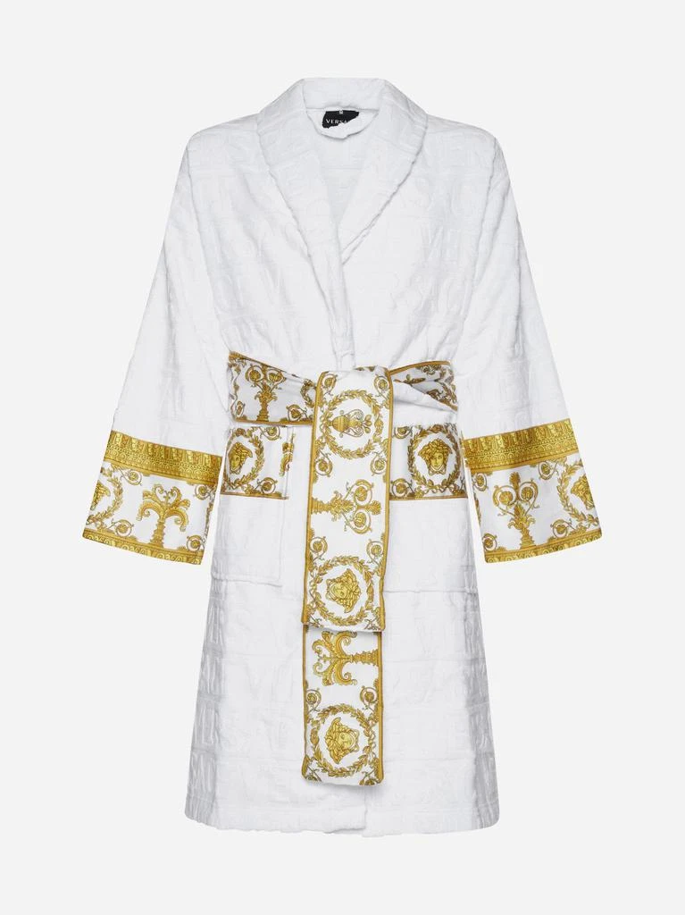 商品Versace|Versace I Love Baroque Cotton Bathrobe,价格¥3291,第1张图片
