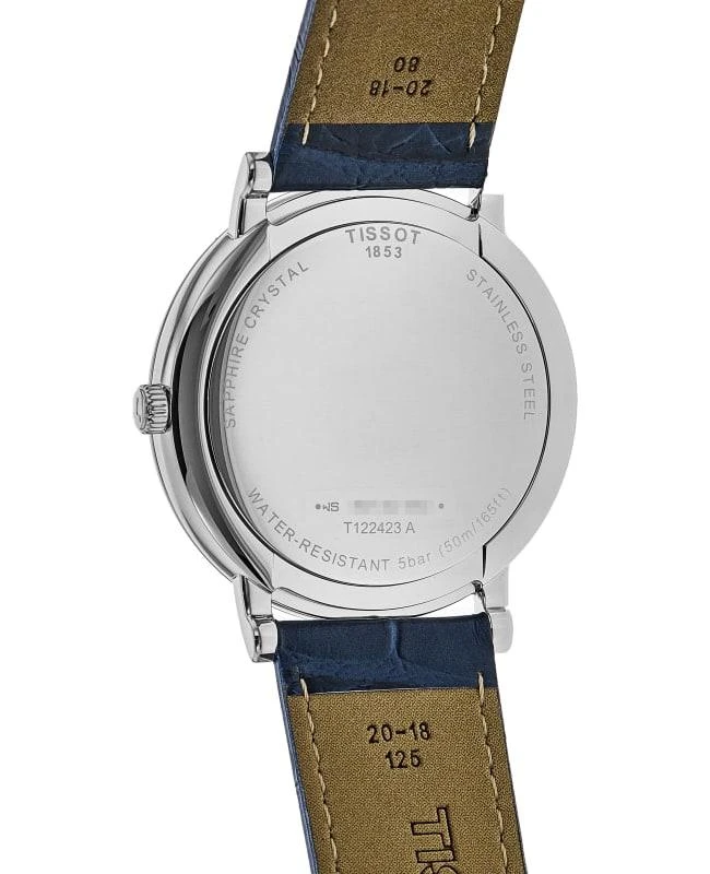 商品Tissot|Tissot Carson Premium Blue Dial Leather Strap Men's Watch T122.423.16.043.00,价格¥1957,第3张图片详细描述